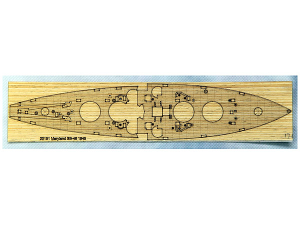 USN Battleship USS Maryland 1945 Wooden Deck (for Pit-Road)