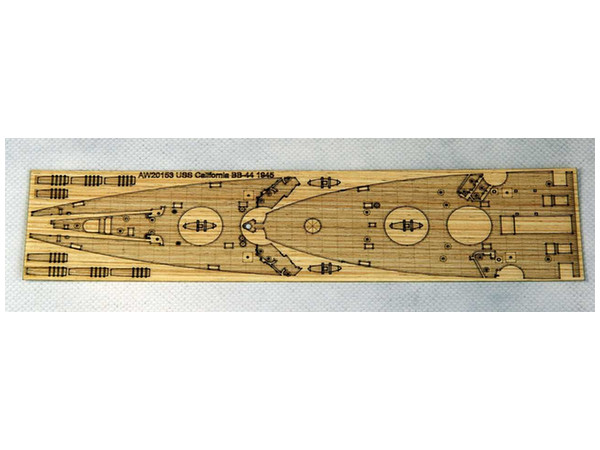 USN Battleship USS California 1945 Wooden Deck (for Pit-Road)
