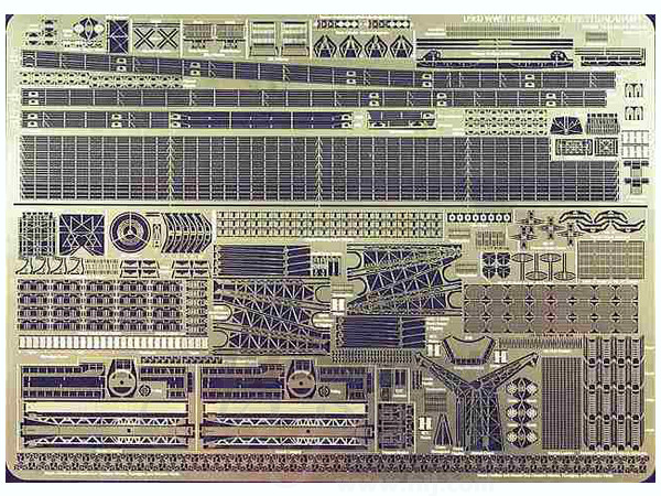 WWII US Alabama / Massachusetts Photo-Etched Parts