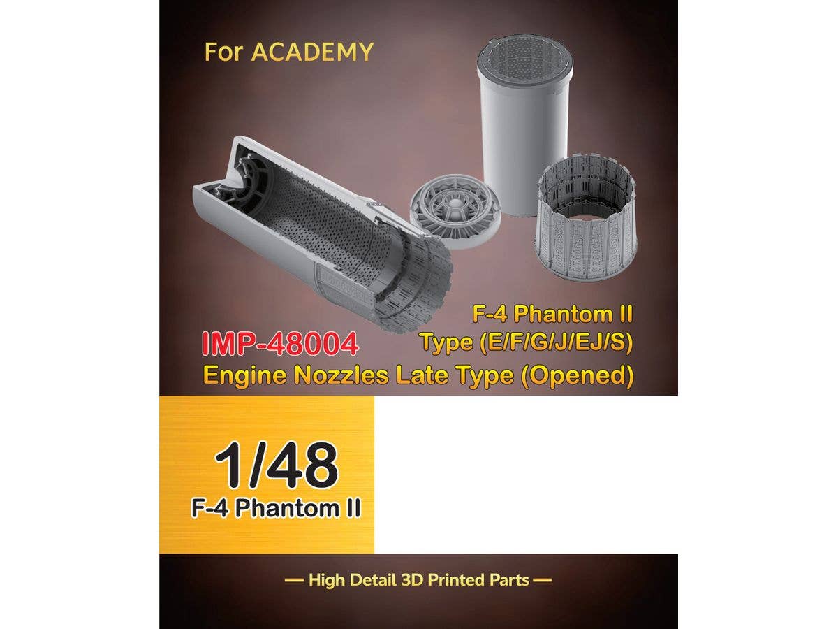 F-4 Phantom Il Engine Nozzles Late Type (Opened) For Academy