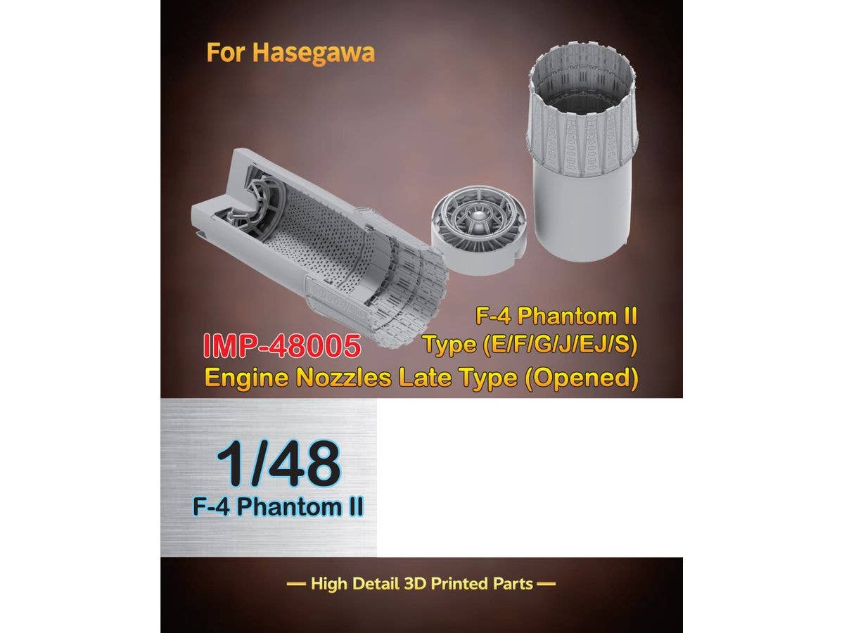 F-4 Phantom Il Engine Nozzles Late Type (Opened) For Hasegawa