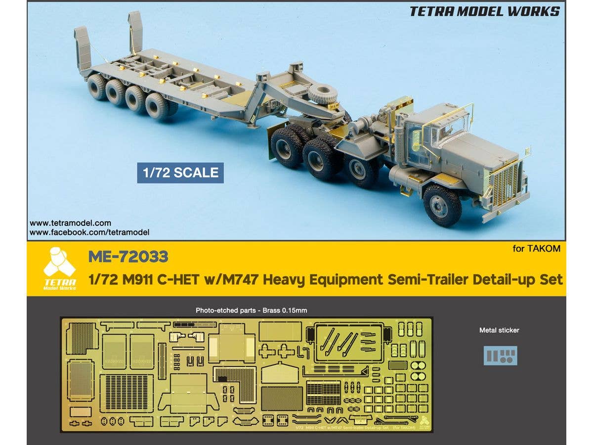 M911 C-HET w/ M747 Heavy Equipment Semi-Trailer (for Takom)
