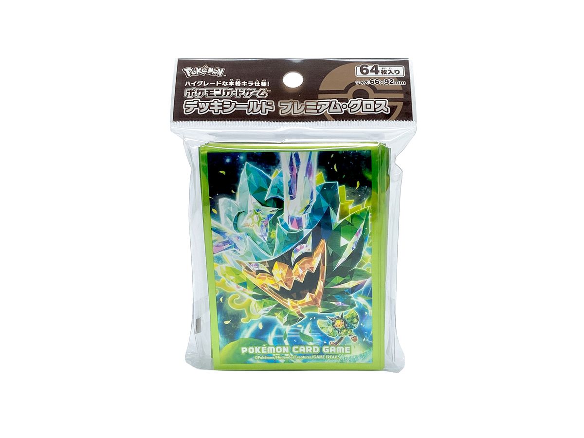 Pokemon Card Game Deck Shield Premium Gloss Terrastal Ogerpon Green Mask