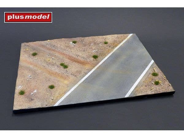 An excellent base for a diorama. Made of lightweight resin.