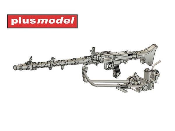 Model of the German MG 34 machine gun in tank version. Package contains one piece. Made by 3D printing.