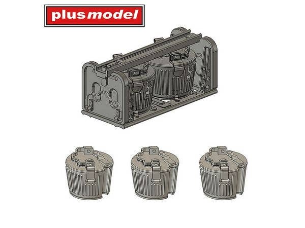 Set of magazines and holders for the German MG 34 machine gun. The set includes two holders with magazines and 12 pieces of individual magazines. Made by 3D printing.