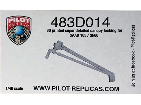 SK60/SAAB 105 Canopy locking mechanism bar