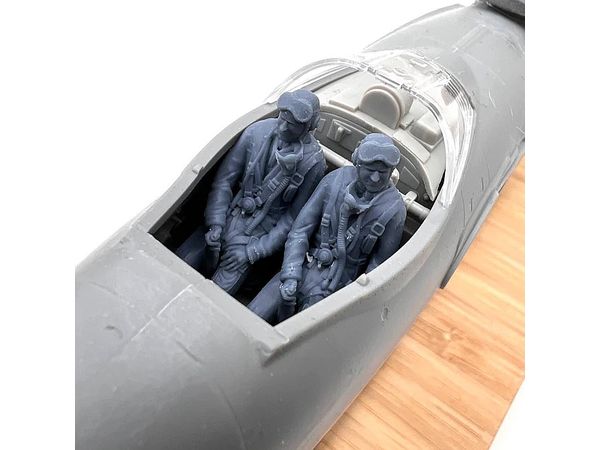 Swedish Vampire pilots with cloth helmets
