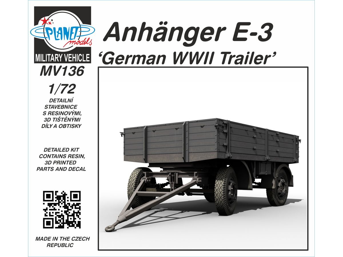 Anhanger E-3 German WWII Trailer