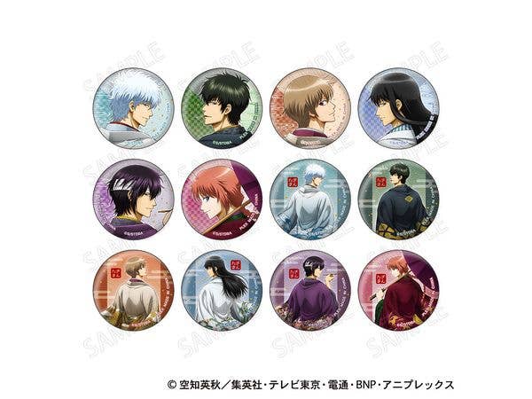 Gintama: Wall Texture Can Badge Collection - Japanese Clothing x Turning Around Ver. 1 Box (12pcs)