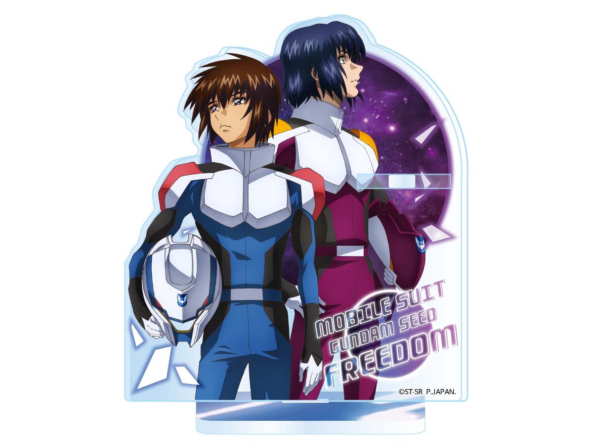 Gundam Seed Freedom: Acrylic Pen Stand Kira & Athrun