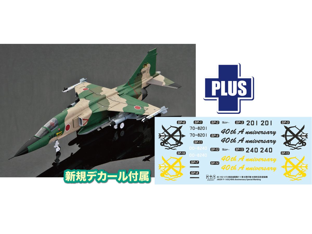 Japan Air Self-Defense Force F-1 6th Squadron 40th Anniversary Painted Machine