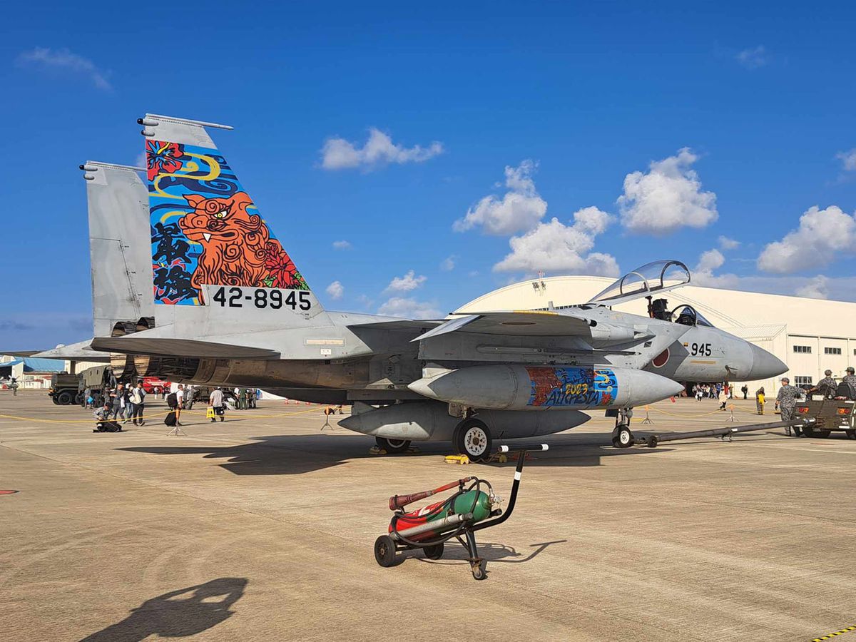 Air Self-Defense Force F-15J Eagle Naha Base Churashima Air Festa 2023 Commemorative Painting Machine