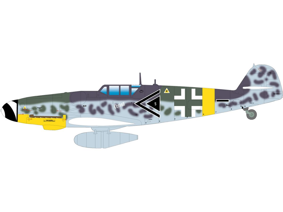WW.II Luftwaffe Messerschmitt Bf-109 G-6 52nd Fighter Wing