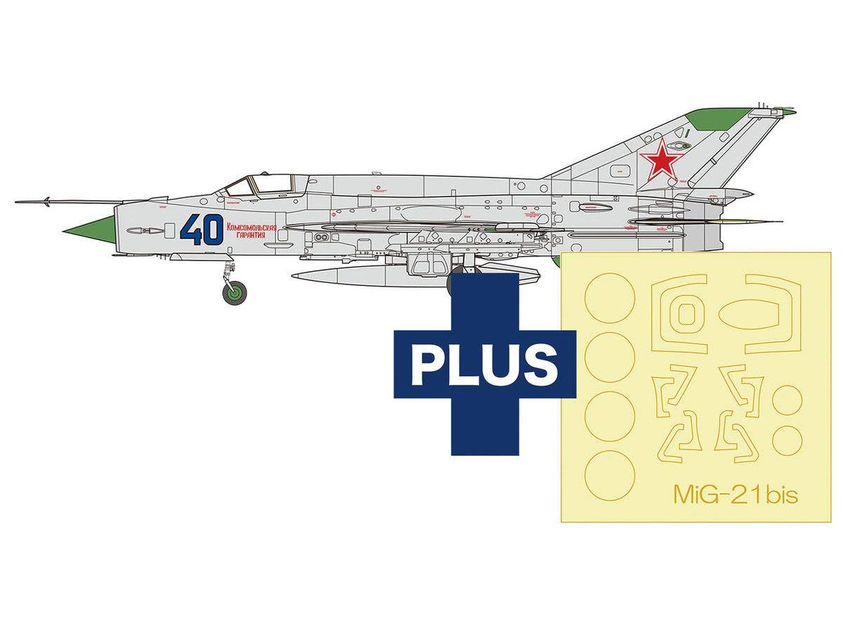 MiG-21 bis Fishbed L Blue 40 ( Masking sticker included )
