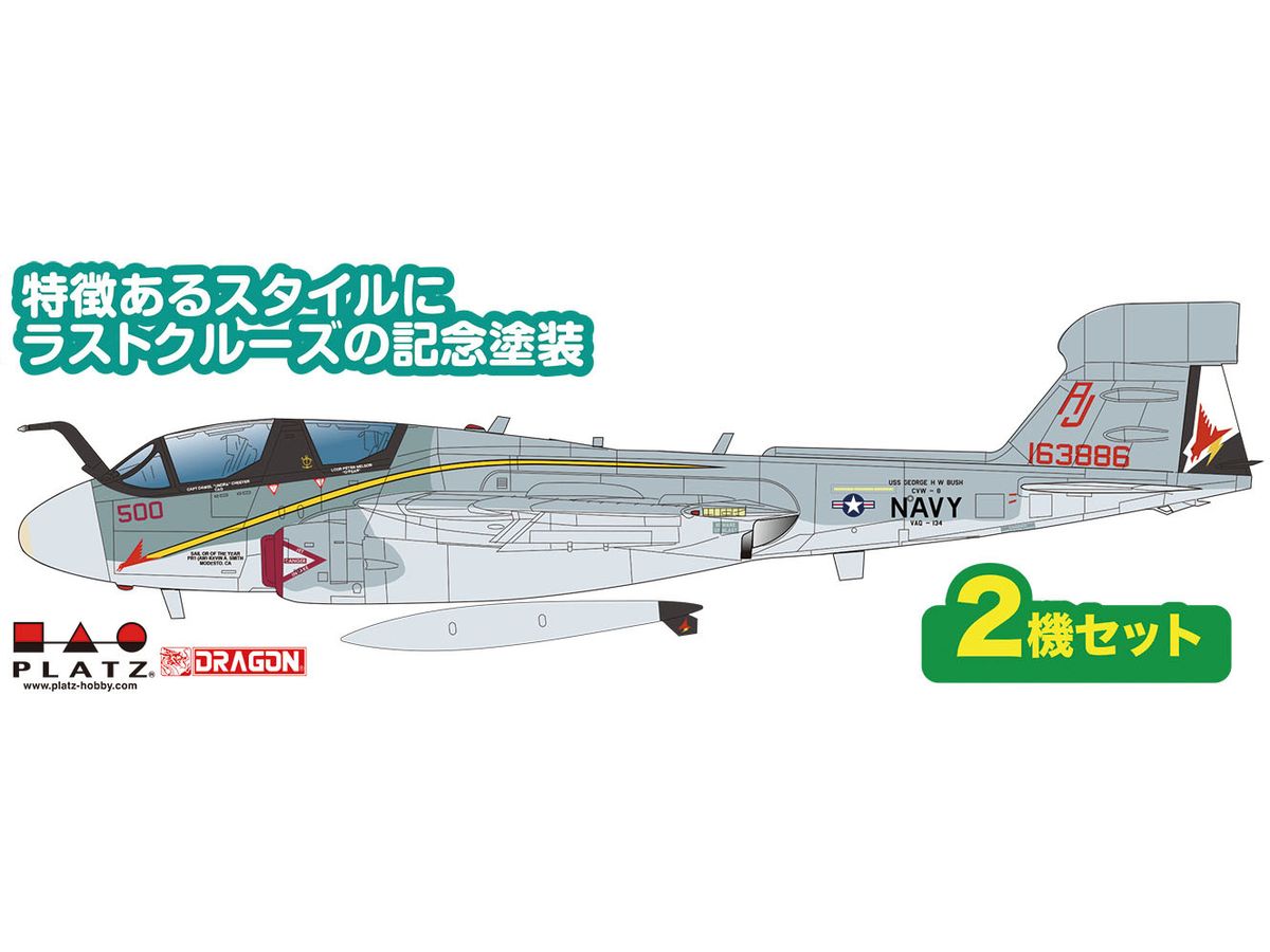 US Navy Electronic Warfare Aircraft EA-6B Prowler VAQ-134 Garudas Last Cruise 2014 (set of 2)