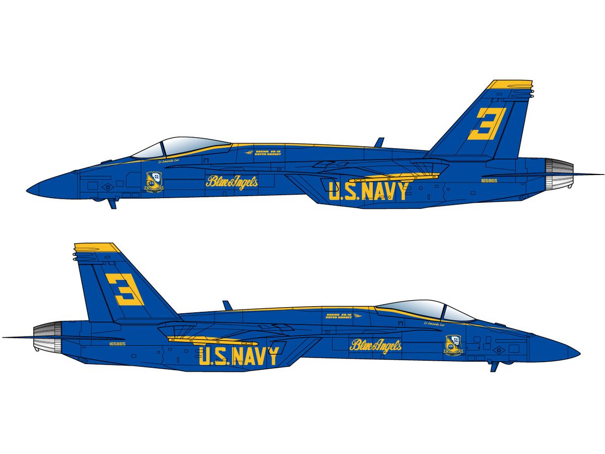 US Navy F/A-18E Super Hornet Blue Angels (set of 2)