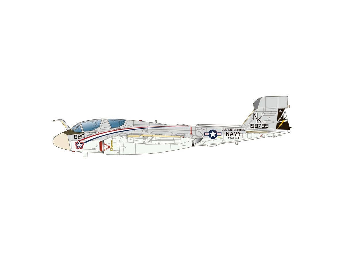 U.S. Navy Electronic Warfare Aircraft EA-6B Prowler U.S. Bicentennial 2-plane Set: VAQ-136 Gauntlets & VAQ-134 Garudas