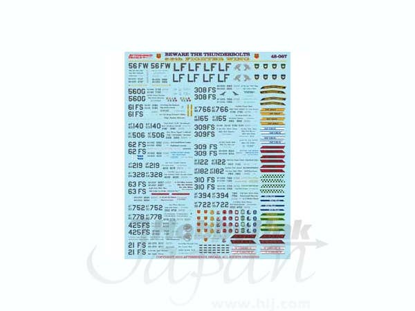 USAF F-16 56FW Thunderbolt Decals | HLJ.com