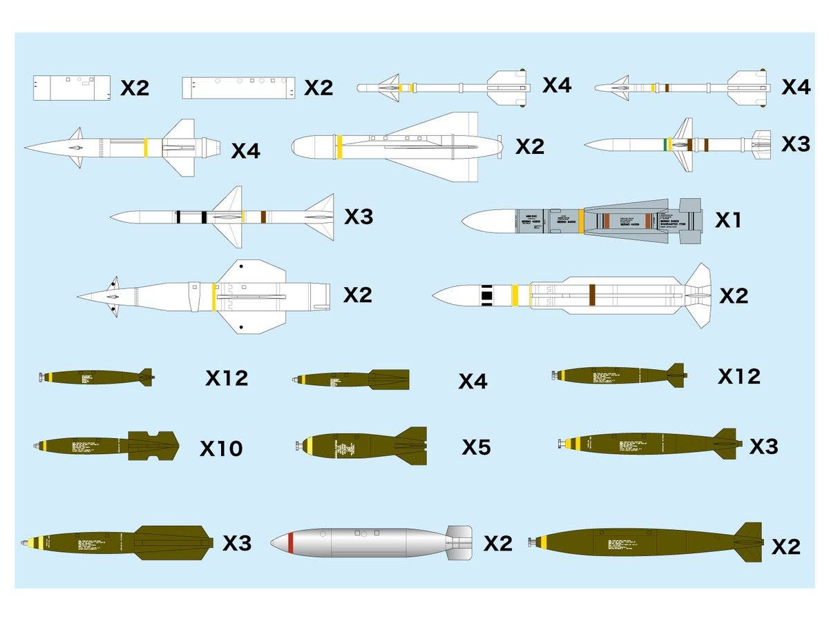 Aircraft Weapon Set 1 Normal Bomb & Missile '50-