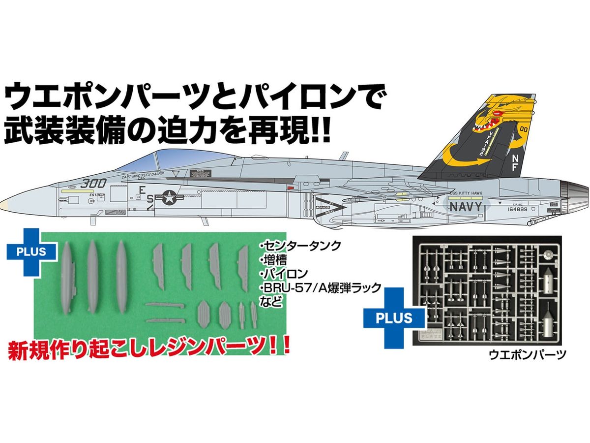 U.S. Navy Carrier-Based Fighter F/A-18C Hornet Full Armament Specification