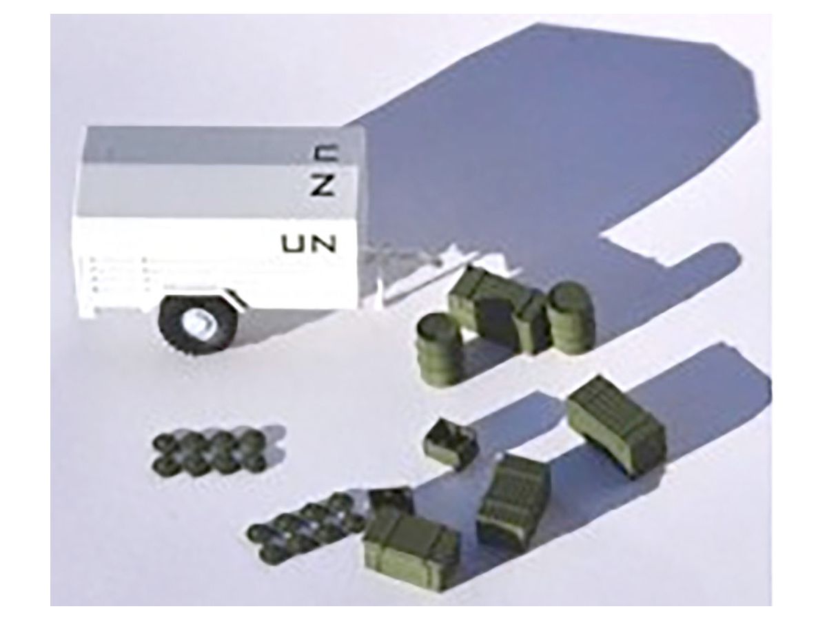 Finnish Army Versa SA3 Trailer with luggage
