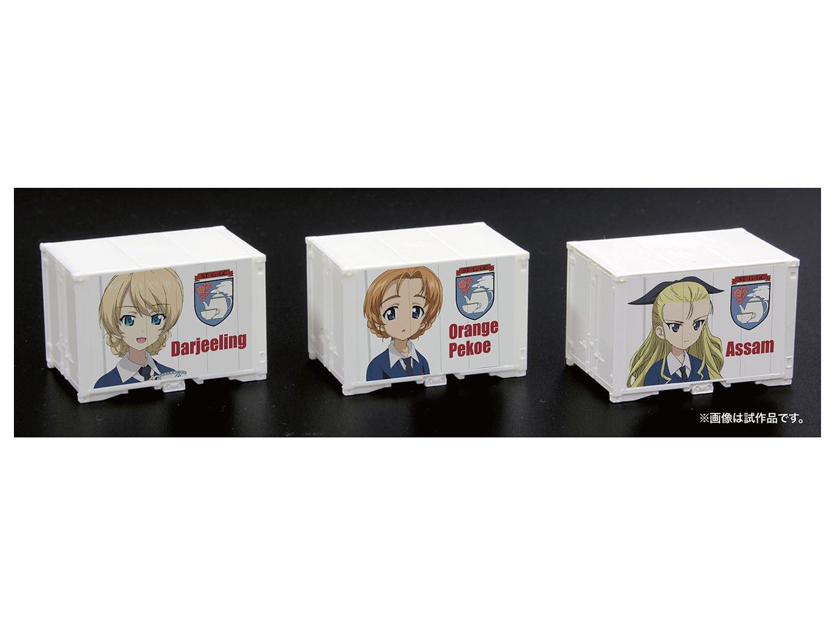 Girls und Panzer Final Chapter Mini Character Container Set of 3 St. Gloriana Girls Academy