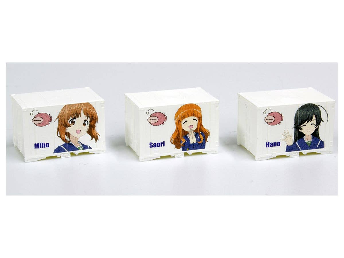 Girls und Panzer Final Chapter Mini Character Container Set of 3 Angler Team Part 1