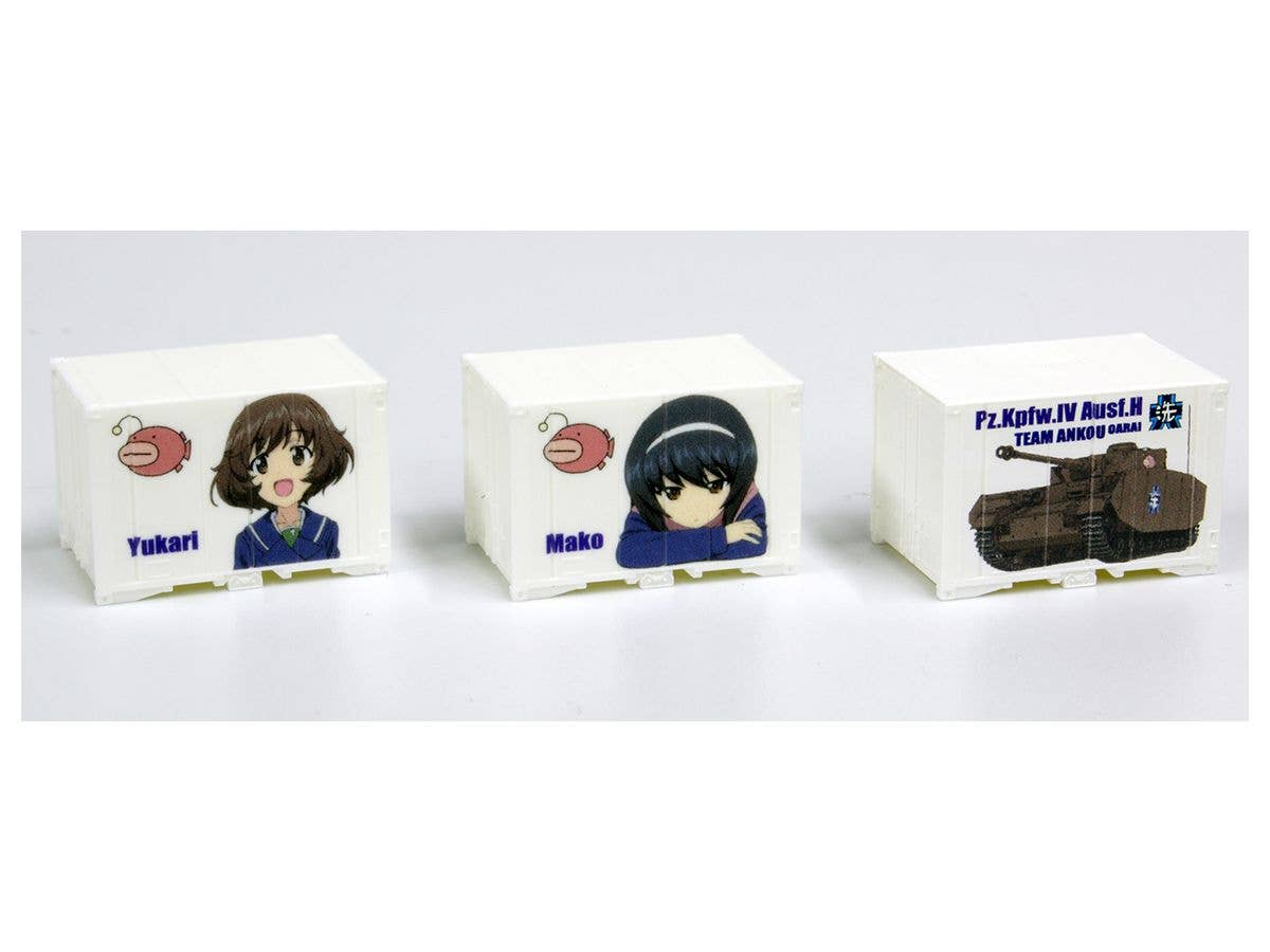 Girls und Panzer Final Chapter Mini Character Container Set of 3 Angler Team Part 2