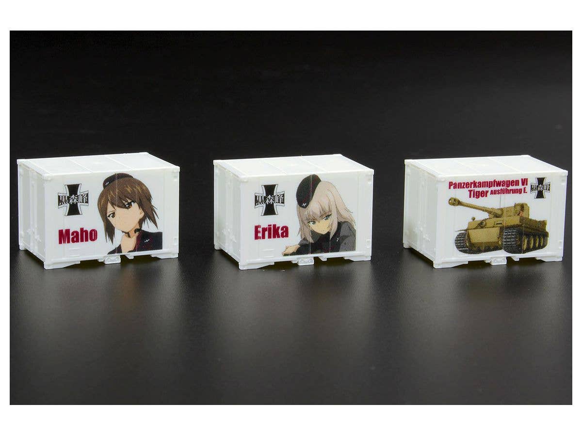 Girls und Panzer Final Chapter Mini Character Container Set of 3 Kuromorimine Jogakuen