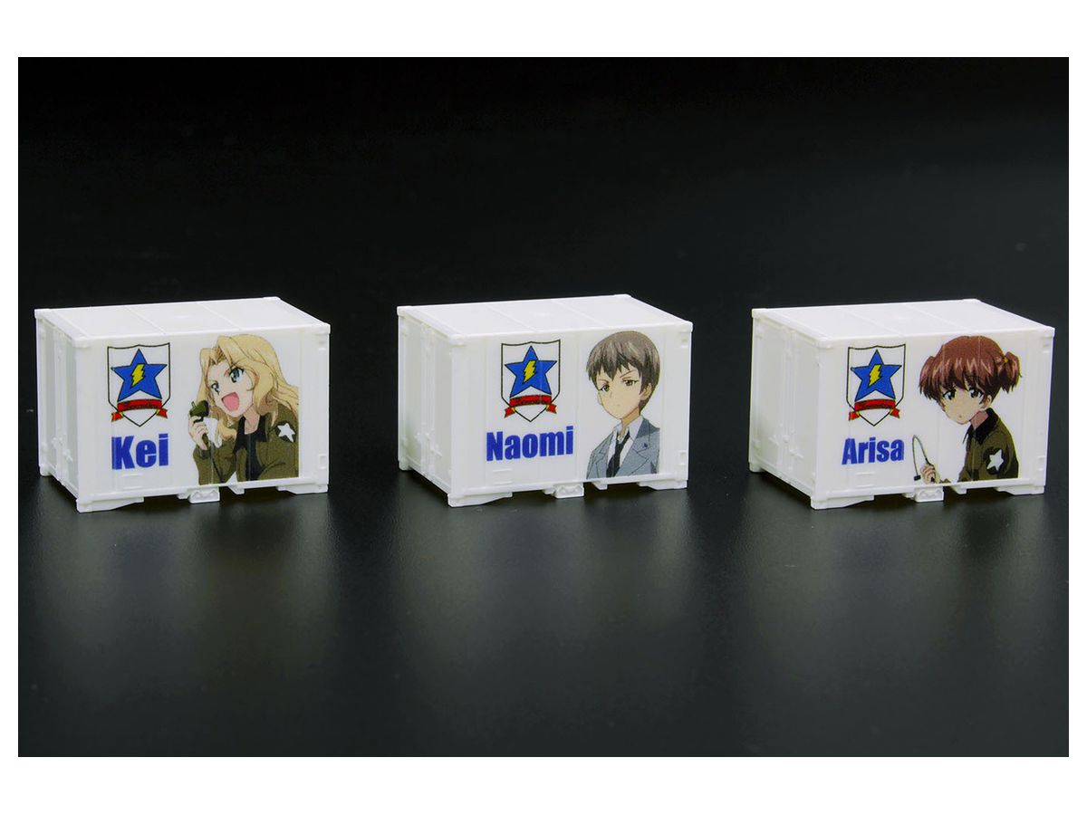 Girls und Panzer Final Chapter Mini Character Container Set of 3 Sanders University High School