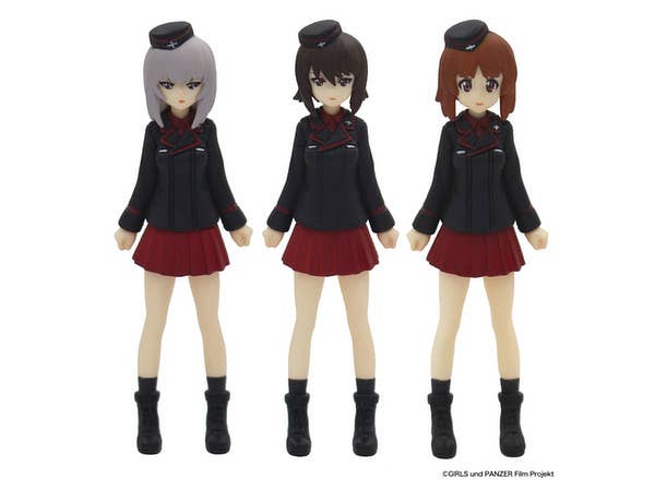 Girls und Panzer der Film: Kuromorimine Girls High School Figure Set PVC (3 Body Set)