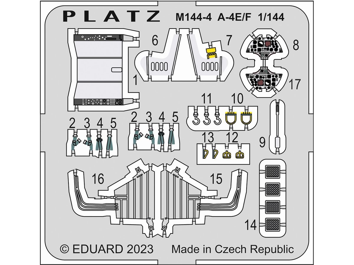 Detail Up Etching Parts for A-4E/F Skyhawk