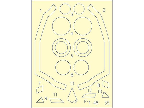 Masking sheet for F-35B Lightning II