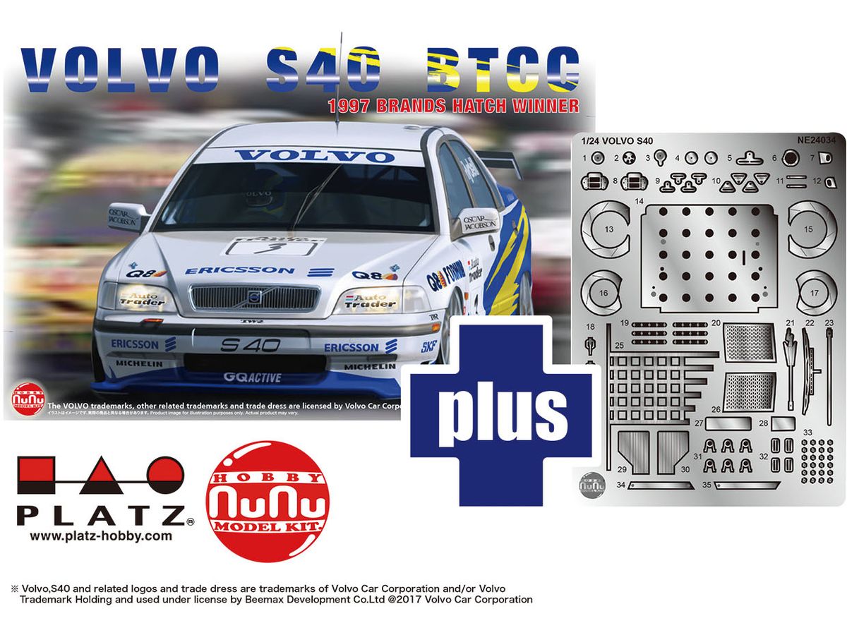 Volvo S40 1997 BTCC Brands Hatch Winner Detail Up Parts Included