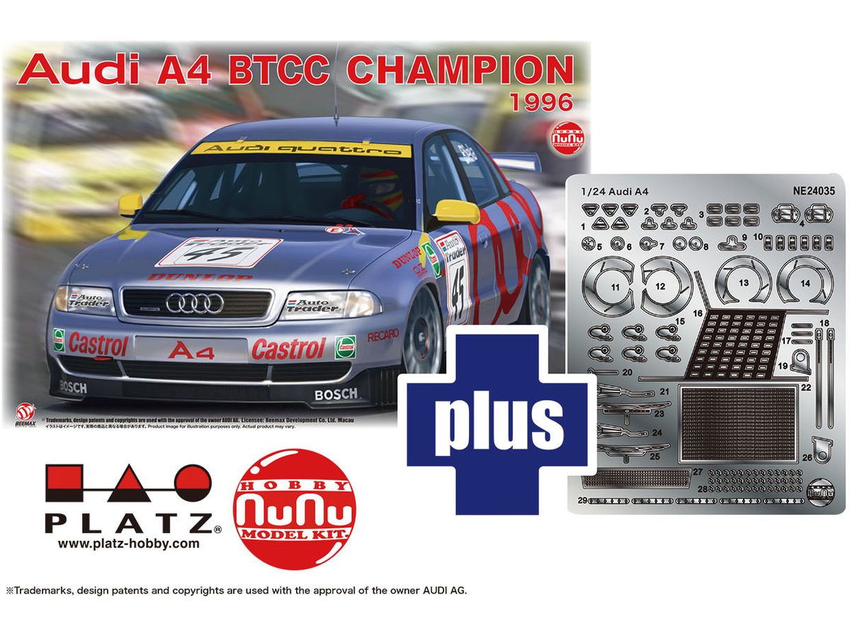 Audi A4 Quattro 1996 BTCC Champion Detail Up Parts Included
