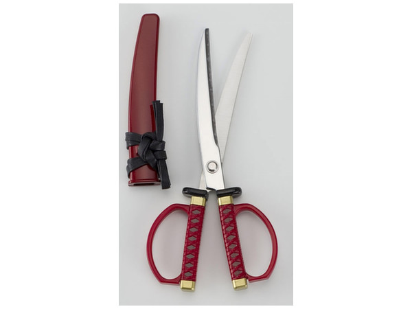 Japanese Sword Scissors (Red)