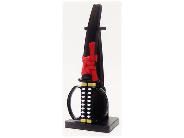 Japanese Sword Scissors with Stand (Black)