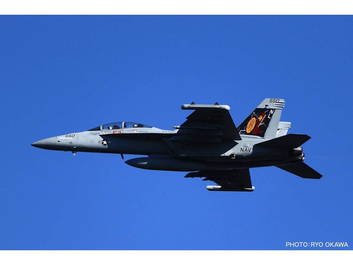 U.S. Navy Electronic Warfare Aircraft EA-18G Growler Misawa Base VAQ-131 Lancers 2022