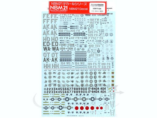 USAF F-22A Raptor Decals | HLJ.com