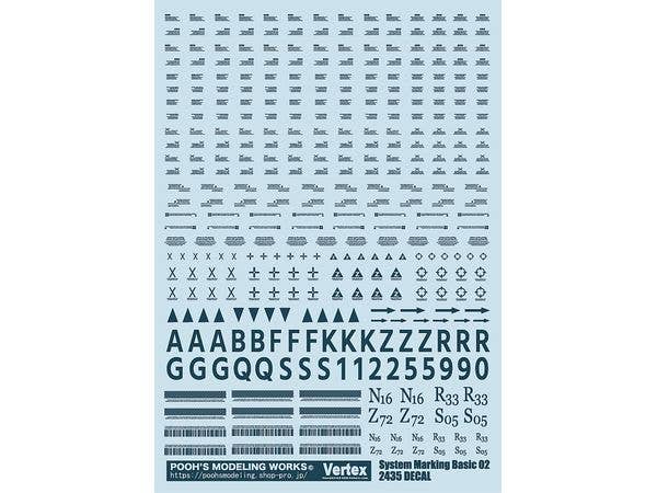 System Marking Basic 02 Blue Green