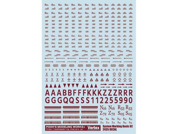 System Marking Basic 02 Wine Red