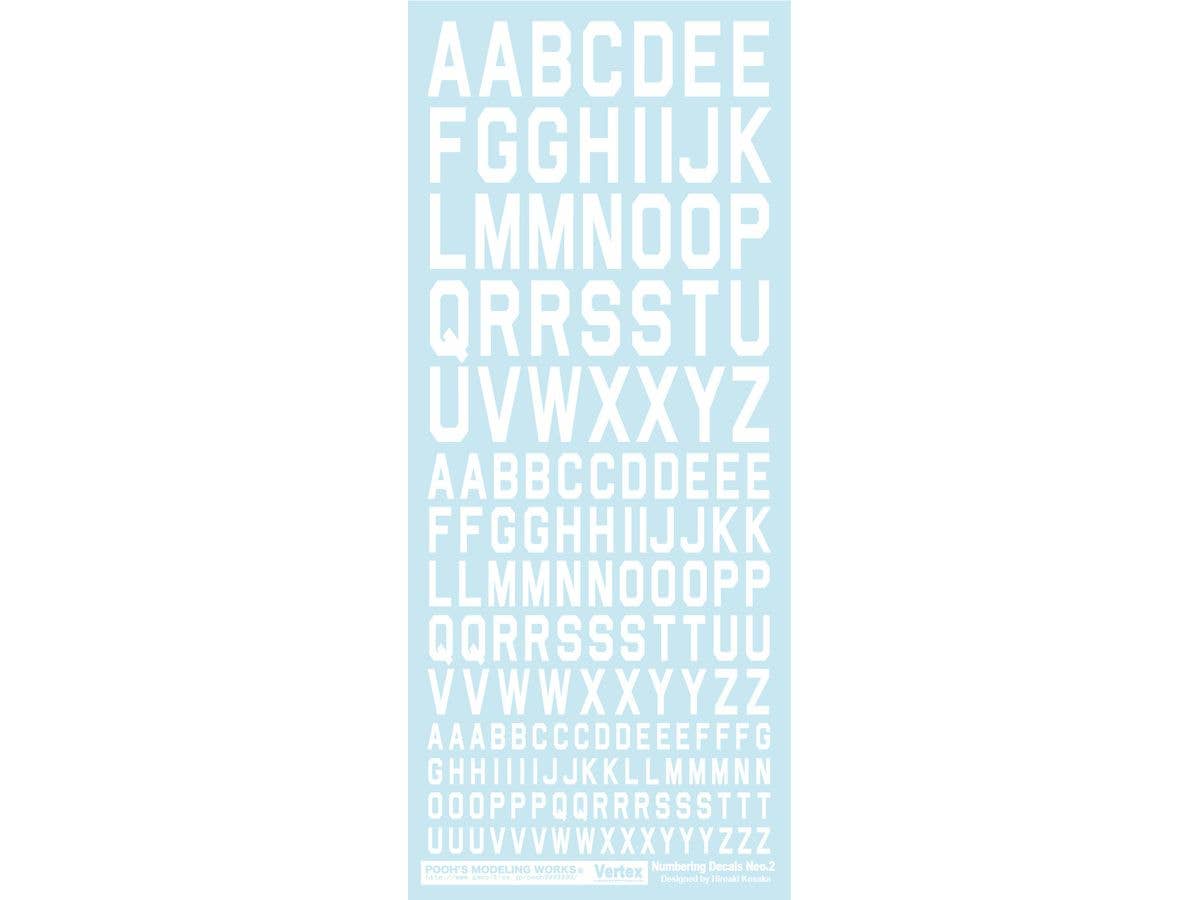 Numbering Decal Neo 2 White
