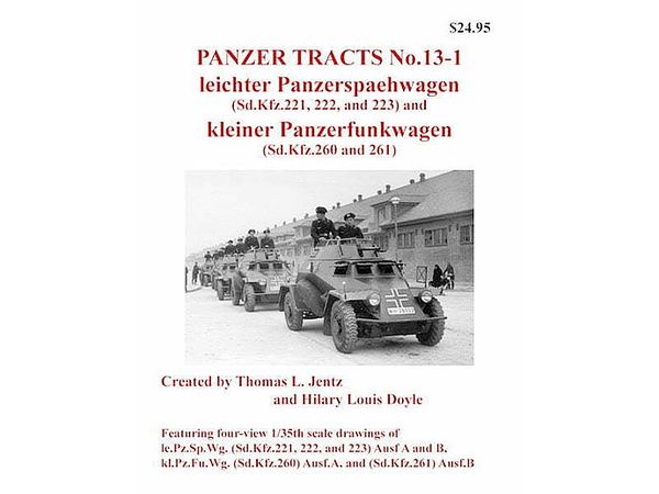 Panzer TractsNo13-1 Light 4 Wheel Armored Vehicle Sdkfz221 - 260
