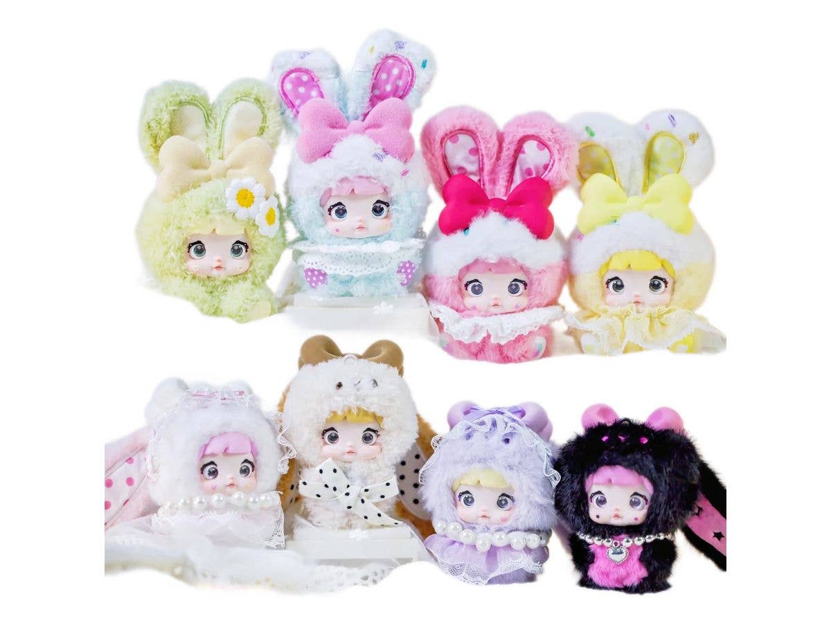 Nommi Baby Sweetheart Bunny Plush doll Blind Box 1Box 8pcs