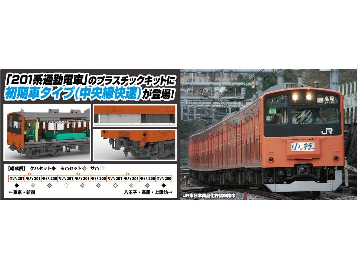 JR East Series 201 DC Electric Train (Early Type) (Chuo Line Rapid Service) (Saha 201)
