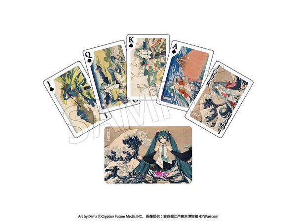 Katsushika Hokusai x Hatsune Miku Playing Cards