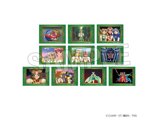 Tv Anime Magic Knight Rayearth: 1Box 10Pcs Trading Holo Sticker Fuu Box (Reissue)