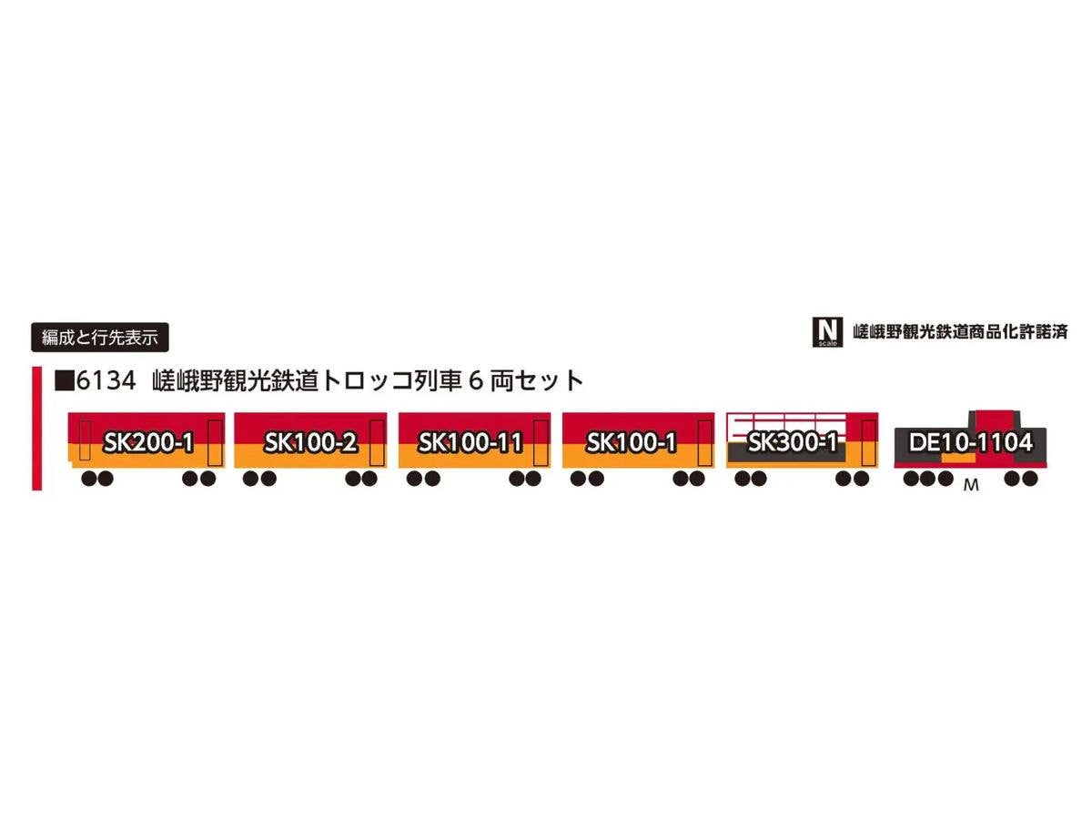 Sagano Scenic Railway (Sagano Romantic Train) Trolley Train 6-Car Set