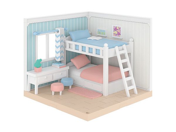 Sweet House Series Plastic Model Bedroom Set B